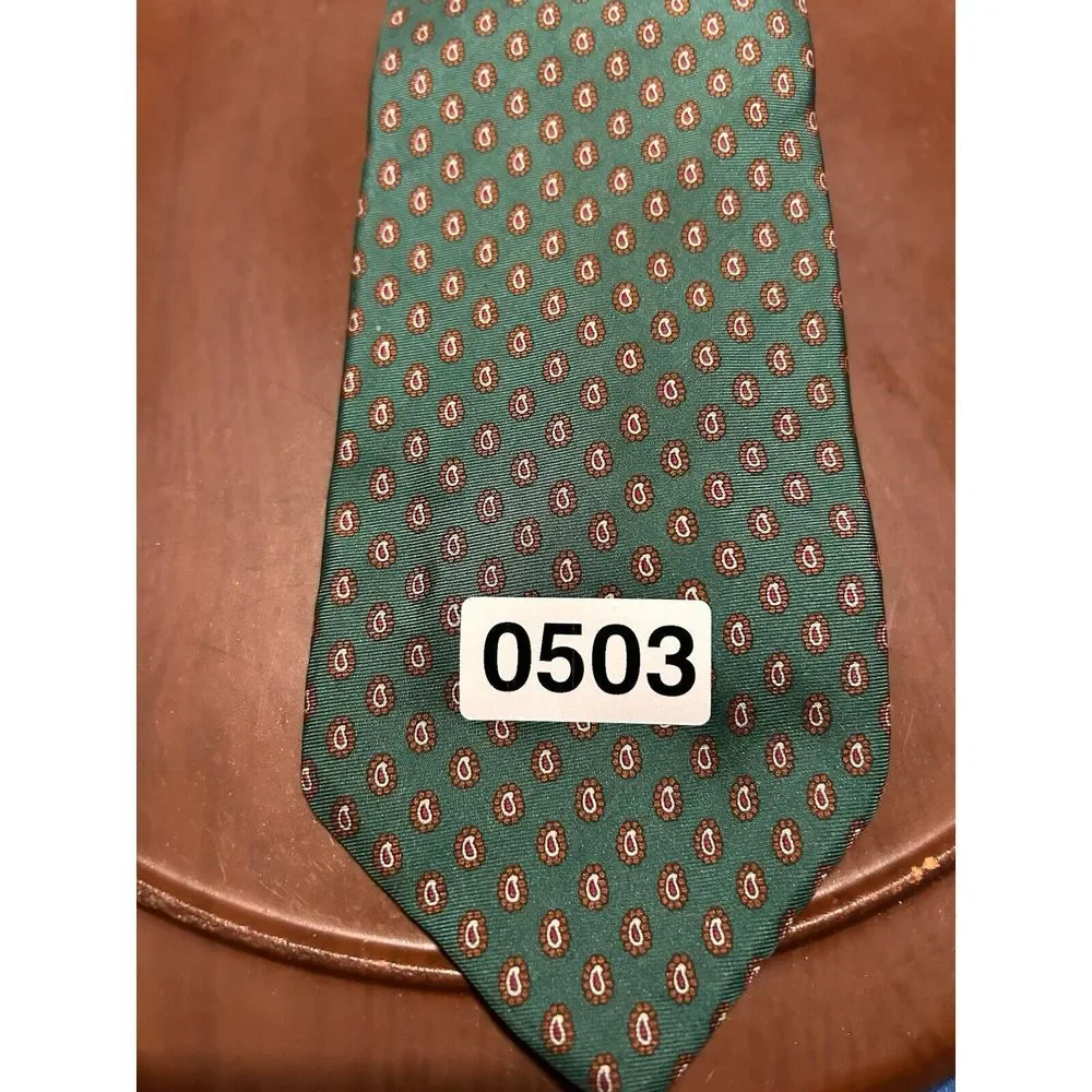 Angelo Bosani TieRacks Men's Turquoise 100% Silk Tie Paisley‎ Necktie USA Made